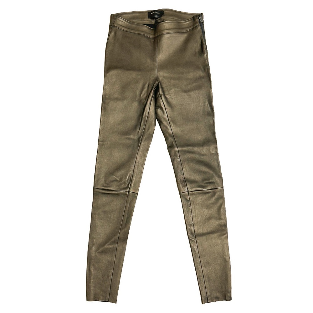 Mackage Montreal Brown Skinny Leather Pants